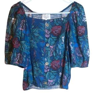 Bohme Floral Blue Women's Top